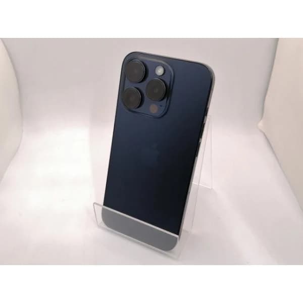 【中古】Apple docomo 【SIMフリー】 iPhone 15 Pro 256GB ブルーチタニウム MTUG3J/A【川越クレアモール】保証期間１ヶ月【ランクB】