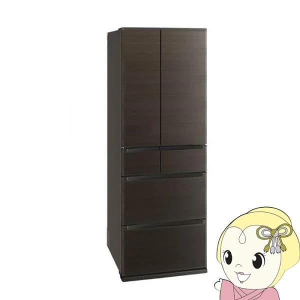 【標準設置込】三菱 冷蔵庫 547L 両開き MR-JW55M-M ロイヤルウッド 6ドア フレンチドア 切れちゃう瞬冷凍 氷点下ストッカー A.I. 大容量