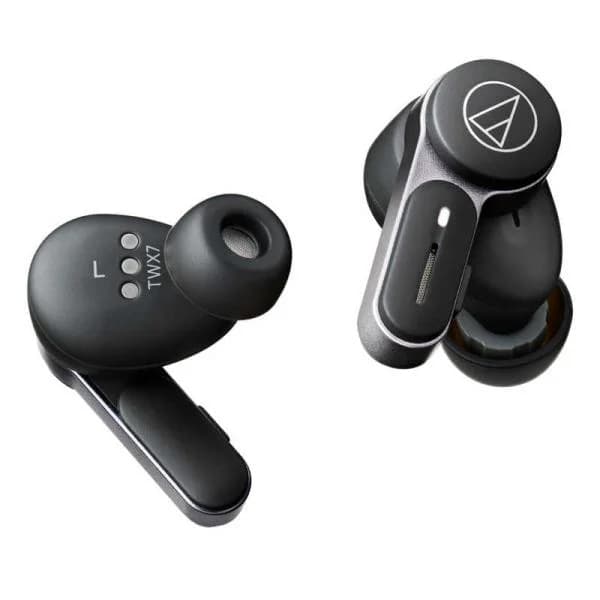 オーディオテクニカ　完全ワイヤレスイヤホン [ ワイヤレス ( 左右分離 ) / Bluetooth / ノイズキャンセリング 対応 ] 　ATH-TWX7 BK