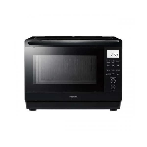 【4/5までポイント2倍】東芝 TOSHIBA 角皿式スチームオーブンレンジ 石窯ドーム 26L ブラック ER-D70B-K〈ERD70B-K〉