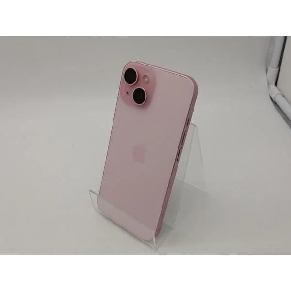 【中古】Apple SoftBank 【SIMフリー】 iPhone 15 128GB ピンク MTMJ3J/A【札幌南2条】保証期間１週間【ランクC】