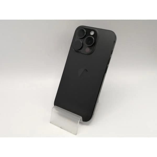 【中古】Apple 国内版 【SIMフリー】 iPhone 15 Pro 128GB ブラックチタニウム MTU73J/A【OSU301】保証期間１ヶ月【ランクC】