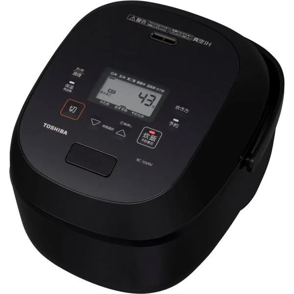 東芝 炎匠炊き 5.5合 真空IHジャー炊飯器 保温白米40時間 グランブラック RC-10VRV-K
