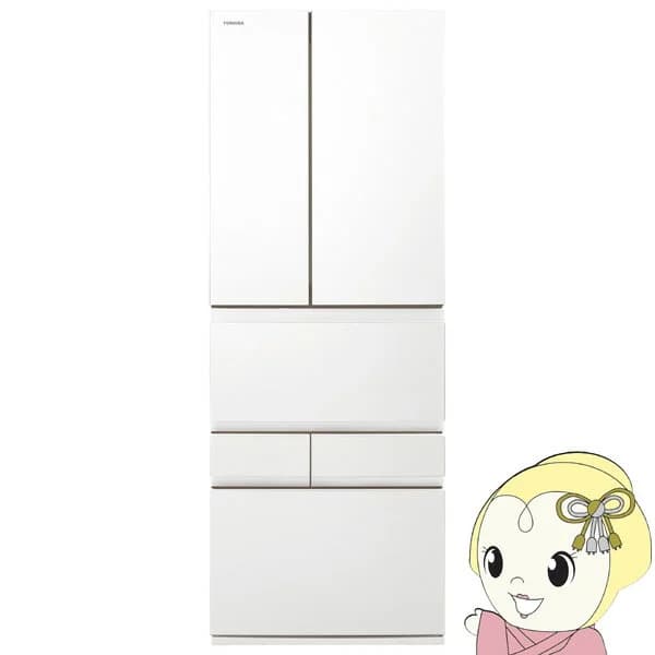【3/18限定ダイヤモンド会員はエントリーで当店全品最大P8倍】冷蔵庫 【標準設置費込】 東芝 TOSHIBA 595L 6ドア VEGETA XFSシリーズ フロストホワイト GR-Y600XFS-TW ぎおん【KK9N0D18P】