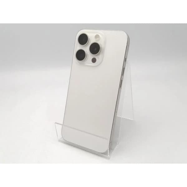 【中古】Apple 国内版 【SIMフリー】 iPhone 15 Pro 256GB ホワイトチタニウム MTUD3J/A【ECセンター】保証期間１ヶ月【ランクB】