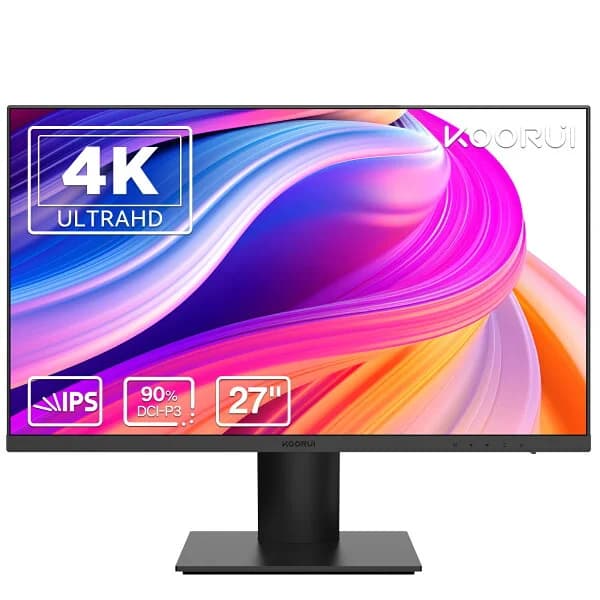 【10%OFFクーポン】4Kモニター 27インチ IPSパネル 60Hz UHD フリッカーレス 最大表示色10.7億 FreeSync 27型 角度調節 ブルーライトカット HDMI DP フレームレス 壁掛け 視野角178°ノングレア adptive sync KOORUI N07