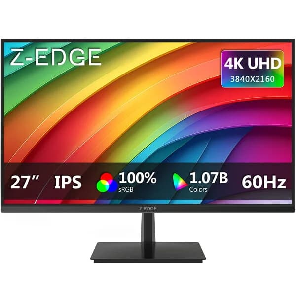 【レビューキャンペーン】Z-EDGE 4K モニター 27インチ ディスプレイ LED ゲーミング UHD 3840x2160 非光沢 IPSパネル 超薄型 HDR FreeSync HDMI DisplayPort U27P4K