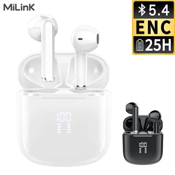 Mi Tune03 ワイヤレスイヤホン bluetooth 5.4 インナーイヤー バッテリー 残量表示 ENC ノイズキャンセリング 低遅延 Hi-Fi 高音質 5時間音楽再生 超軽量 小型 完全 ワイヤレス ブルートゥース イヤホン マイク付き 片耳 両耳 長時間 通話 防水 スポーツ android iphone 対応