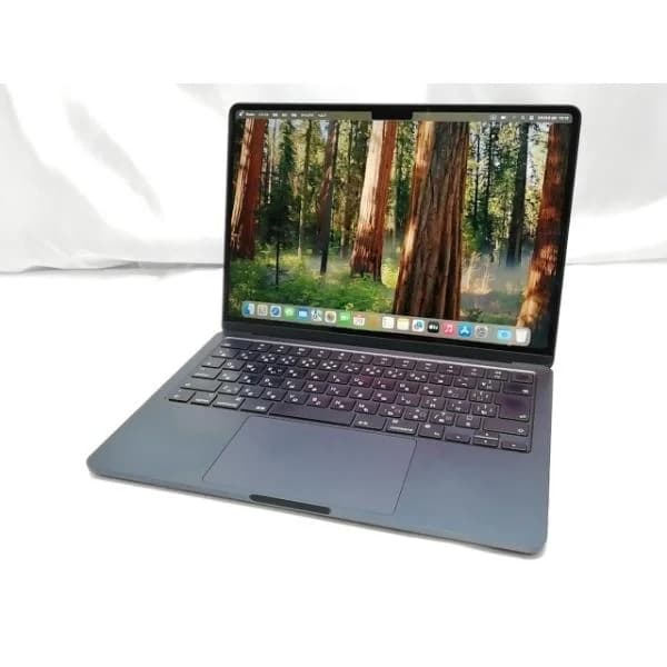 【中古】Apple MacBook Air 13インチ  M3(CPU:8C/GPU:8C) 8GB/256GB ミッドナイト MRXV3J/A (13インチ, M3, 2024)【ECセンター】保証期間１ヶ月【ランクB】
