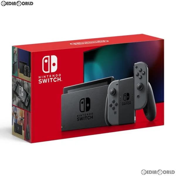 『中古即納』{Switch} (本体)Nintendo Switch(ニンテンドースイッチ) Joy-Con(L)/(R) グレー(HAD-S-KAAAA) 任天堂 (20190830)