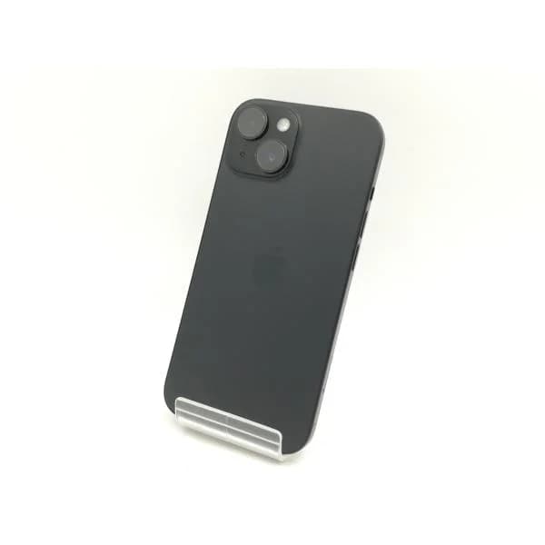 【中古】Apple SoftBank 【SIMフリー】 iPhone 15 128GB ブラック MTMH3J/A【福岡筑紫】保証期間１ヶ月【ランクC】