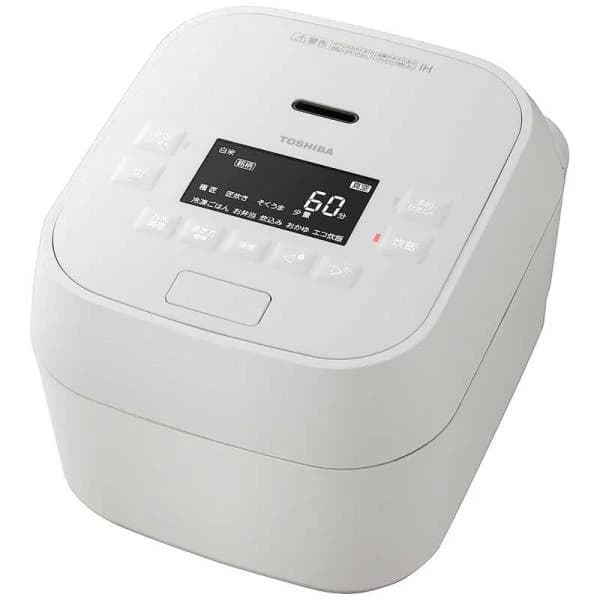 東芝 TOSHIBA 炊飯器 5.5合 炎匠炊き 真空圧力IHジャー 備長炭かまど丸釜 グランホワイト RC-10MGX-W