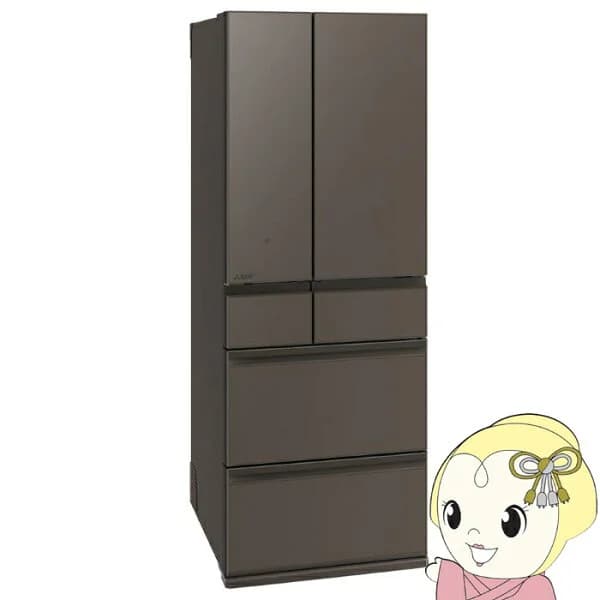 【3/18限定ダイヤモンド会員はエントリーで当店全品最大P8倍】【在庫限り】冷蔵庫 三菱電機 【標準設置費込】 602L 6ドア フレンチドア(観音開き) 大容量 幅68.5cm グランドアンバーグレー MR-MZ60M-H 切れちゃう瞬冷凍【KK9N0D18P】