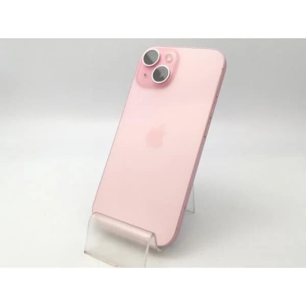 【中古】Apple au 【SIMフリー】 iPhone 15 256GB ピンク MTMP3J/A【大阪堂島】保証期間１ヶ月【ランクC】