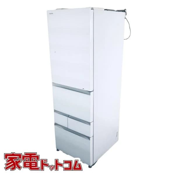 冷蔵庫 中古 東芝 TOSHIBA GR-T500GZ(UW) 2021年製 5ドア 501L クリアグレインホワイト ファン式 観音開き ファミリー 自社配送エリア内限定
