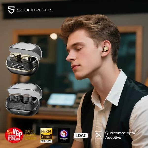 サウンドピーツ 爆買 SOUNDPEATS H3 ワイヤレスイヤホン VGP2025SUMMER金賞 HiFi音質 デュアルBA+12mmDD3 ドライバー 55dBノイズキャンセリング ハイレゾ