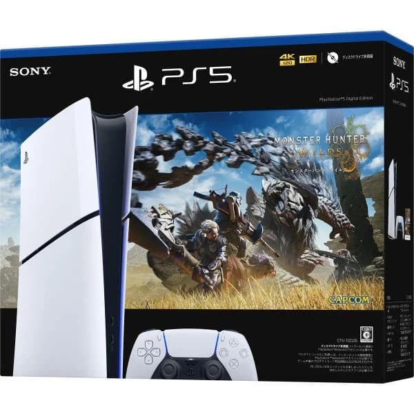 ［PS5］PlayStation(R)5 デジタル・エディションモンスターハンターワイルズ同梱版　PS5 本体 【送料550円対象品】 CFIJ-10026