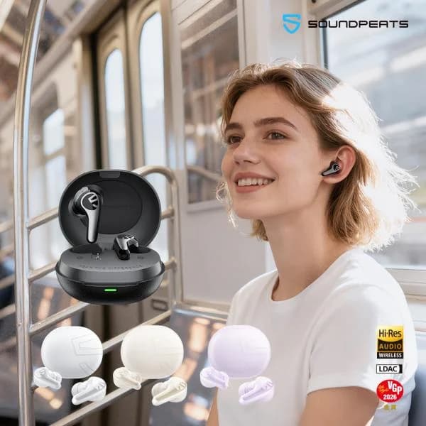 「時間限定 オトク 」ワイヤレスイヤホン 爆買 SOUNDPEATS C30 LDAC Bluetooth6.0 -52dB ANC ノイズリダクション 3マイク通話ノイズキャンセリング 防風設計