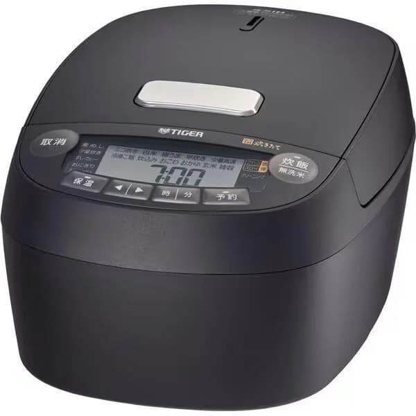 【在庫有・即納】タイガー 圧力IHジャー炊飯器 5.5合炊き JPV-X100KO 炊飯ジャー TIGER 炊きたて オフブラック 遠赤5層土鍋コート釜