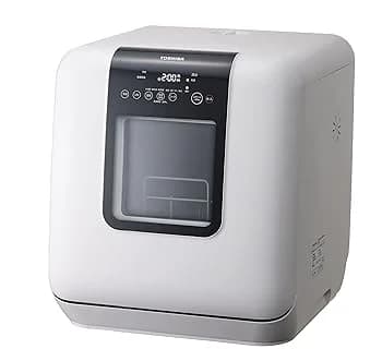 【中古】TOSHIBA(東芝) 食洗機 DWS-33A 工事不要 食器洗い乾燥機 1-3人用 ヒーター式 乾燥 UV除菌 節水 コンパクト 卓上 高温水洗浄 ホワイト
