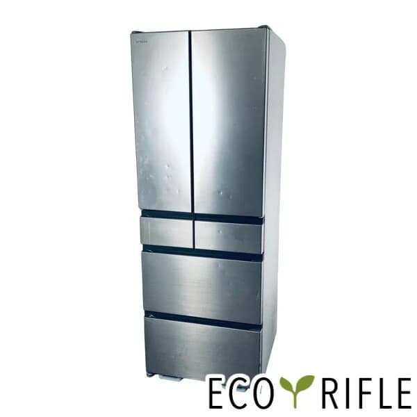 【中古】 【お買い物マラソン 4/4-10★10%OFF】 【自社配送エリア内限定】 日立 HITACHI 冷蔵庫 2022年製 6ドア 540L ハーモニーシャンパン ファン式 観音開き R-HW54S(N) ファミリー 大型 500L以上 送料無料 設置無料 地域限定 RANK_C