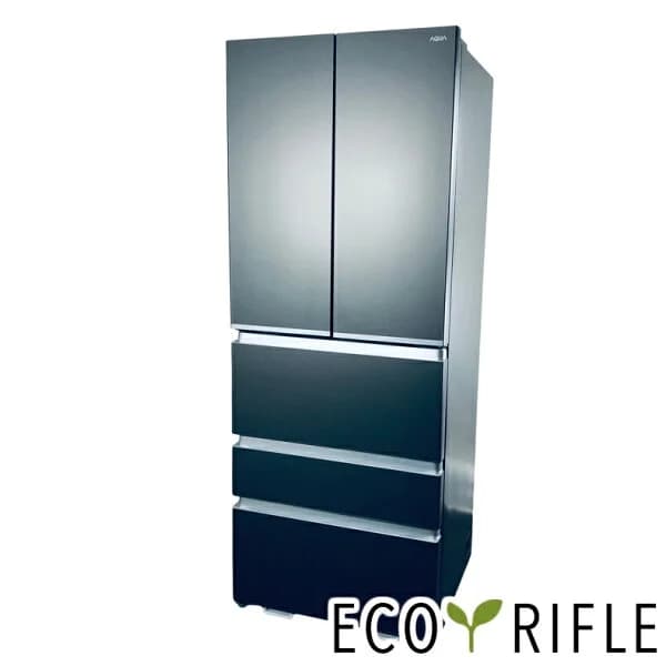 【中古】 【自社配送エリア内限定】 アクア AQUA 冷蔵庫 2024年製 5ドア 501L マットクリアブラック ファン式 観音開き AQR-TXA50P(K) ファミリー 大型 500L以上 送料無料 設置無料 地域限定 RANK_B