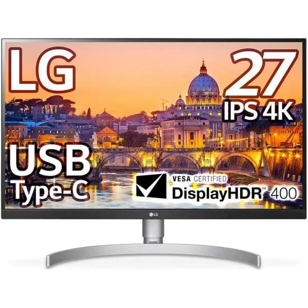 LG-27UL850-W/27インチ/4K/DisplayHDR400/IPS非光沢/USB Type-C/DP/HDMI×2/スピーカー/3ヶ月保証付き 送料無料