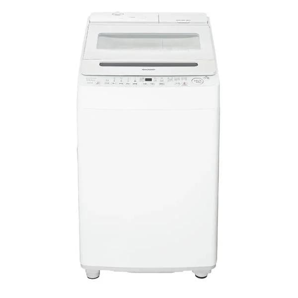 SHARP シャープ 全自動洗濯機 穴なし槽 ES-SW10K-W ホワイト 10kg 縦型 自動投入 スマホ対応