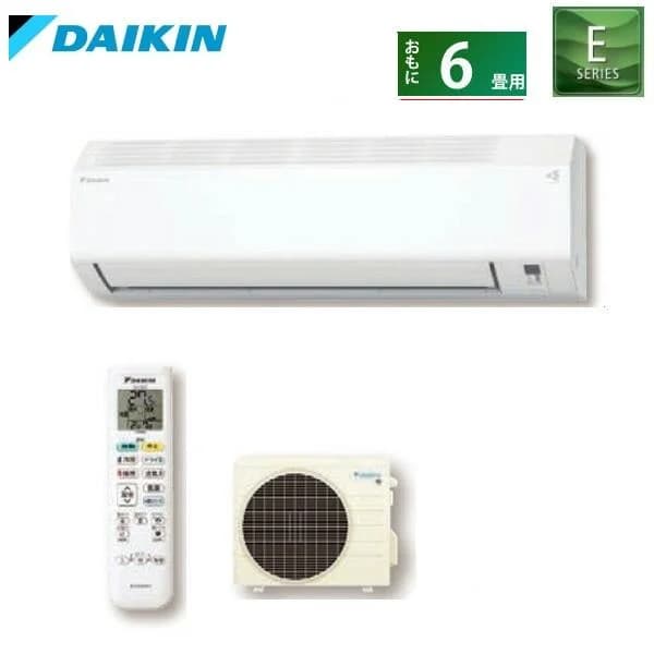ダイキン ルームエアコン 6畳  S225ATES-W 冷暖房 ストリーマ ホワイト Eシリーズ 2025年モデル