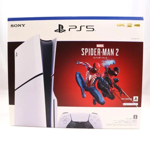 『中古即納』{PS5} (本体) PlayStation 5(プレイステーション5) slimモデル(スリムモデル) Marvel's Spider-Man 2 同梱版 SIE(20231220)