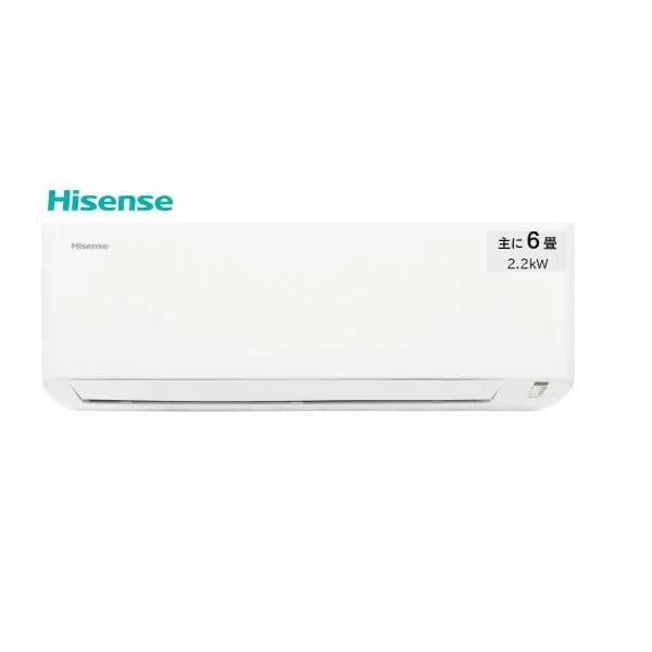 【在庫有！HA-J22H-W】『Hisense6畳用冷暖房エアコン』スタンダードモデル　会社、個人事業主様限定。北海道、沖縄及び離島は、配送不可。