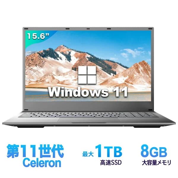 ノートパソコン 新品 Office付き 初心者向け 初期設定済 Win11 Pro 日本語キーボード テレワーク応援 Celeron N4000メモリー:8GB 高速SSD:128GB IPS広視野角15.6型液晶 Webカメラ 10キー USB 3.0 miniHDMI 無線機能 Bluetooth 超軽量大容量バッテリー ノートPC在宅勤務