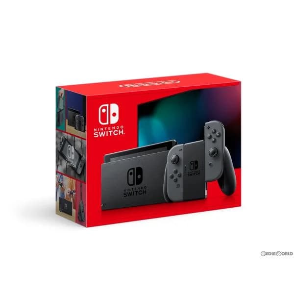 『中古即納』{Switch} (本体)Nintendo Switch(ニンテンドースイッチ) Joy-Con(L)/(R) グレー(HAD-S-KAAAH) 任天堂 (20230412)