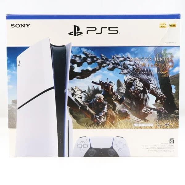 『中古即納』{PS5} (本体) PlayStation 5(プレイステーション5) モンスターハンターワイルズ 同梱版 SIE(CFIJ-10025)(20250228)