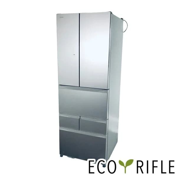 【中古】 【お買い物マラソン 3/20-26★10%OFF&P2倍】 【自社配送エリア内限定】 東芝 TOSHIBA 冷蔵庫 2019年製 6ドア 509L サテンゴールド ファン式 観音開き GR-R510FH(EC) ファミリー 大型 500L以上 送料無料 設置無料 地域限定 RANK_B