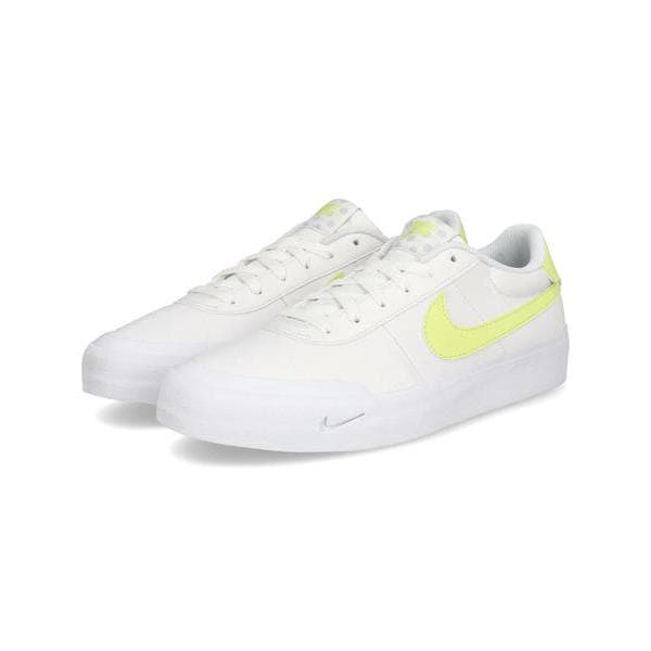 NIKE ナイキ COURT SHOT メンズスニーカー 薄底 ロープロファイルシューズ コートショット FQ8146-106 ホワイト/レモンツイスト