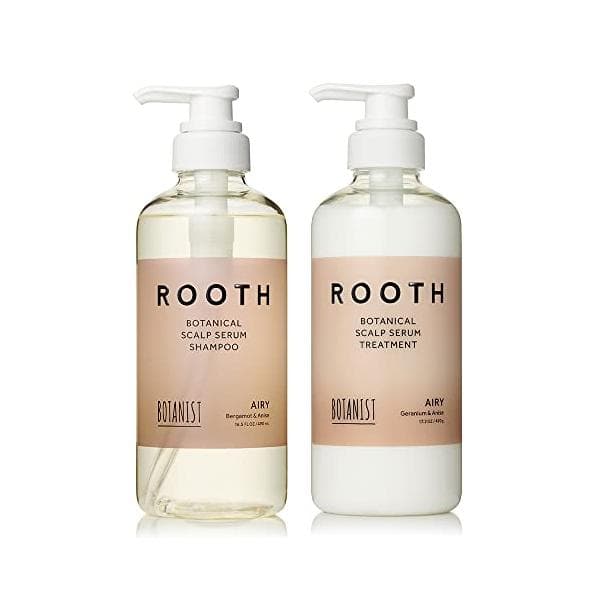[セット] BOTANIST (ボタニスト) ROOTH ルース ボタニカルスカルプセラム シャンプー トリートメント ボトル 【エアリー】頭皮 地肌ケア