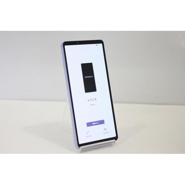 スマートフォン 本体 Xperia 10 V SOG11 SONY au SIMフリー 残債なし 128GB パープル