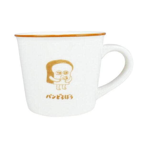 【即納】パンどろぼう カラーラインマグ シンプル ティーズ ファクトリー 絵本 食器 コーヒーカップ マグ カトラリー かわいい プレゼント こども