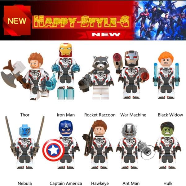 ブロック互換 レゴ 互換品 レゴミニフィグ アベンジャーズ グ エンドゲーム他10体セット  レゴブロック LEGO クリスマス プレゼント
