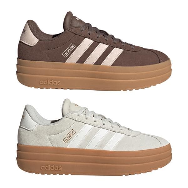 アディダス adidas スニーカー レディース 厚底 VL コートボールド VL CourtBold NLK49 【ご自宅配送限定】‥