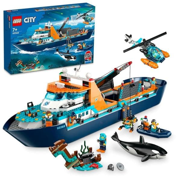 レゴ LEGO シティ 北極探検船 60368 おもちゃ レゴブロック レゴシティ 船 貨物船 動物 ミニフィグ セット
