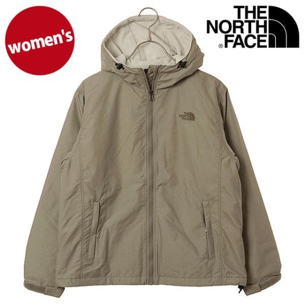 ザ ノース フェイス THE NORTH FACE レディース コンパクトノマドジャケット [NPW72531-MR FW26] 旅行 防風 薄手 春秋 ブラウン マッシュルーム 正規取扱店