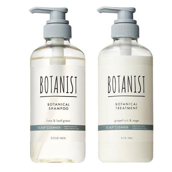 BOTANIST（ボタニスト） ボタニカルシャンプー＋トリートメント スカルプクレンズ シャンプー ボトル 本体セット ツヤツヤ 地肌 各460mL I-ne