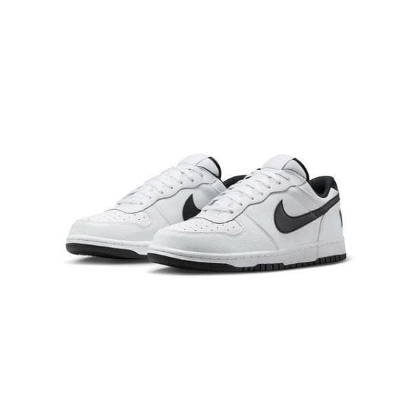 ナイキ スニーカー メンズ ビッグナイキ NIKE BIG ロー ホワイト ブラック ローカット 355152-109 運動靴 定番 クラシック カジュアル 白 黒 軽量モデル