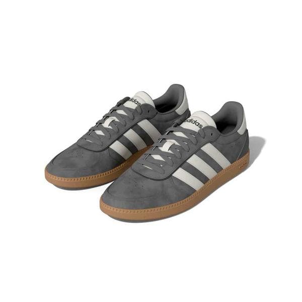 アディダス（adidas）（レディース）スニーカー スポーツシューズ ブレイクネット スリーク スエード グレー NKA01-KK2223 スポーツ カジュアル シューズ