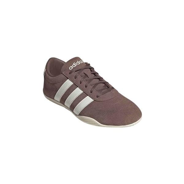 アディダス（adidas）（レディース）スニーカー スポーツシューズ グランドコート ロー ブラウン ホワイト OOV59-JQ7226 スポーツ カジュアル シューズ