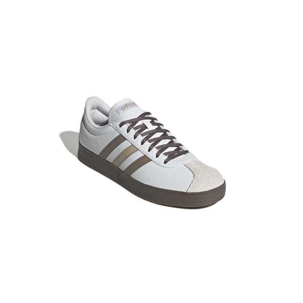 アディダス（adidas）（メンズ、レディース）スニーカー スポーツシューズ VL コート ベース ホワイト ブラウン NLF52-KH9489 カジュアルシューズ スポーツ