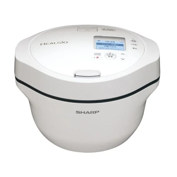 シャープ SHARP KN-HW16G-W 水なし自動調理鍋 HEALSIO ホットクック 1.6L ホワイト系 新品 送料無料